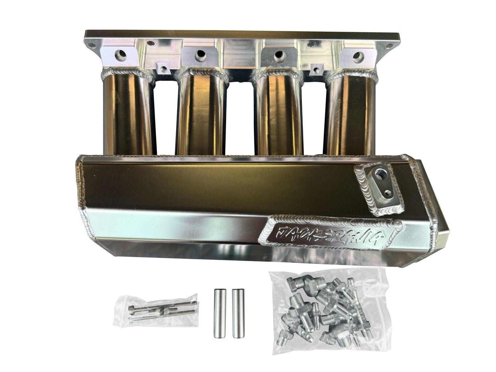 JackSpania Racing K Series sheet metal intake manifold for K20, K24, and K swap engines on Honda Civic EG, EK, DC, and CRX models.