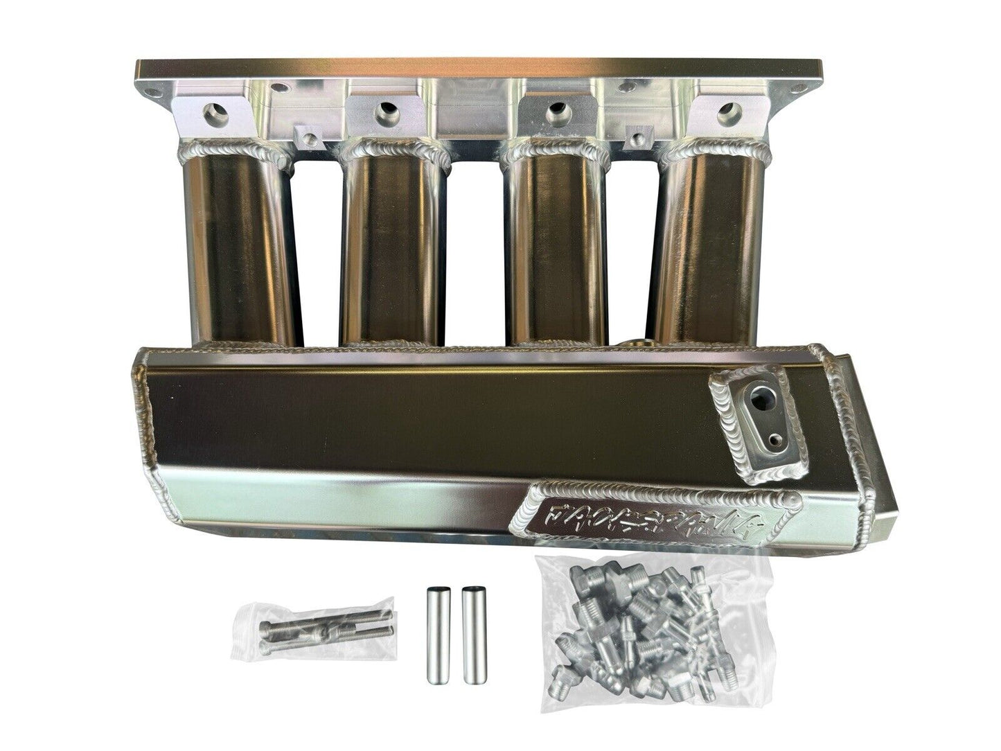 JackSpania Racing K Series sheet metal intake manifold for K20, K24, and K swap engines on Honda Civic EG EK DC CRX hatch.