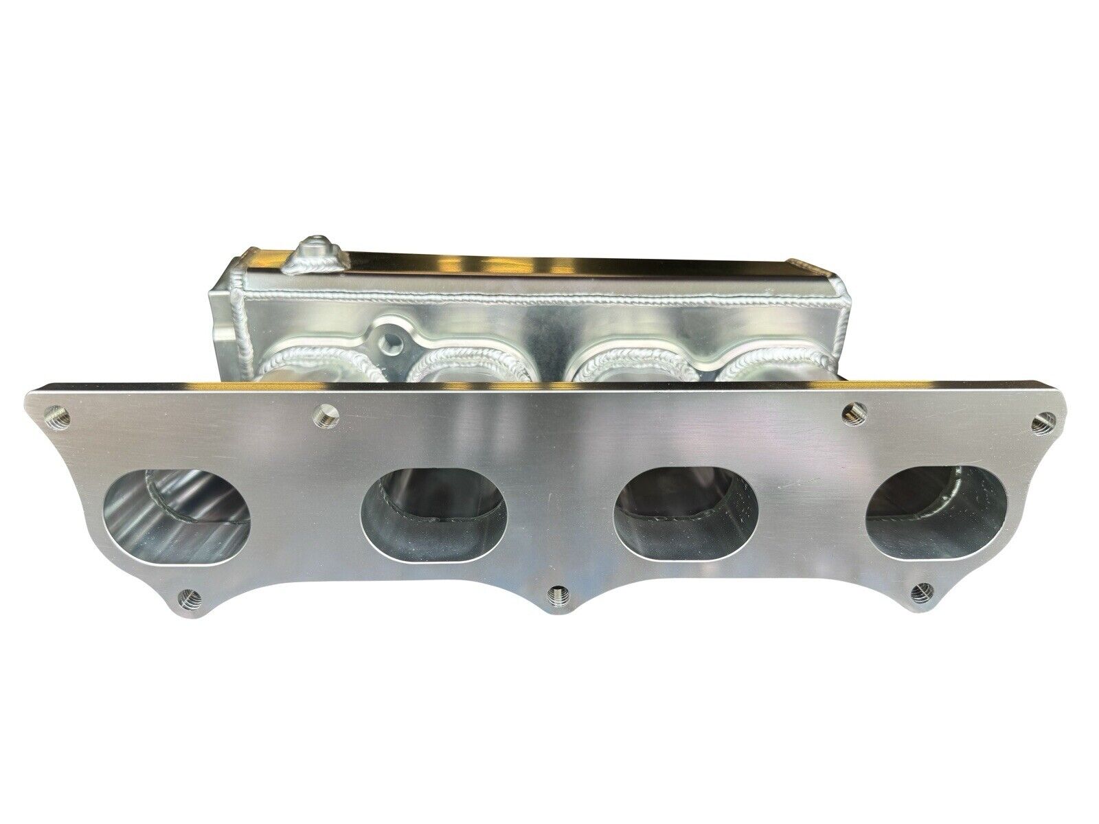 JackSpania Racing K Series sheet metal intake manifold for K20, K24, and K swap engines on Honda Civic EG EK DC CRX hatchback.