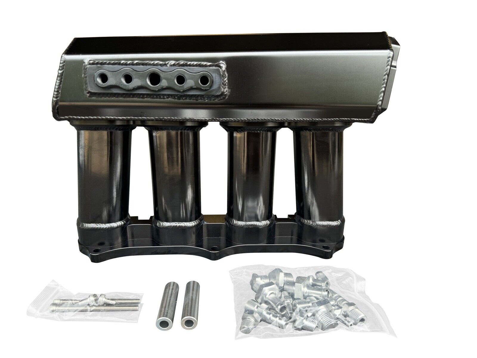 JackSpania Racing K Series sheet metal intake manifold for K20, K24, K Swap engines in EG, EK, DC2 Civic Si, CRX hatchback.