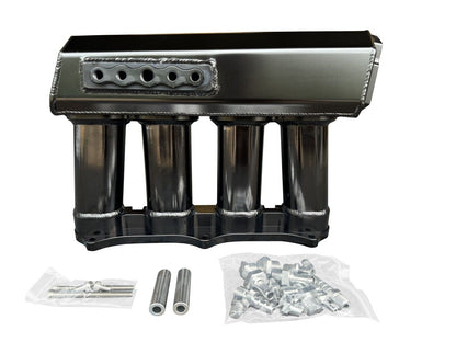 JackSpania Racing K Series sheet metal intake manifold for K20, K24, K Swap engines in EG, EK, DC2 Civic Si, CRX hatchback.