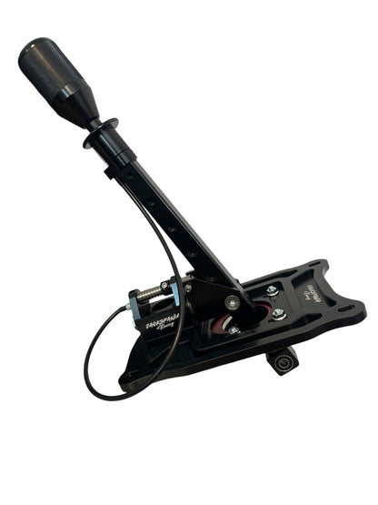 JackSpania Racing billet short shifter with lockout knob for Nissan 370Z Z34, designed for precise transmission shifting.