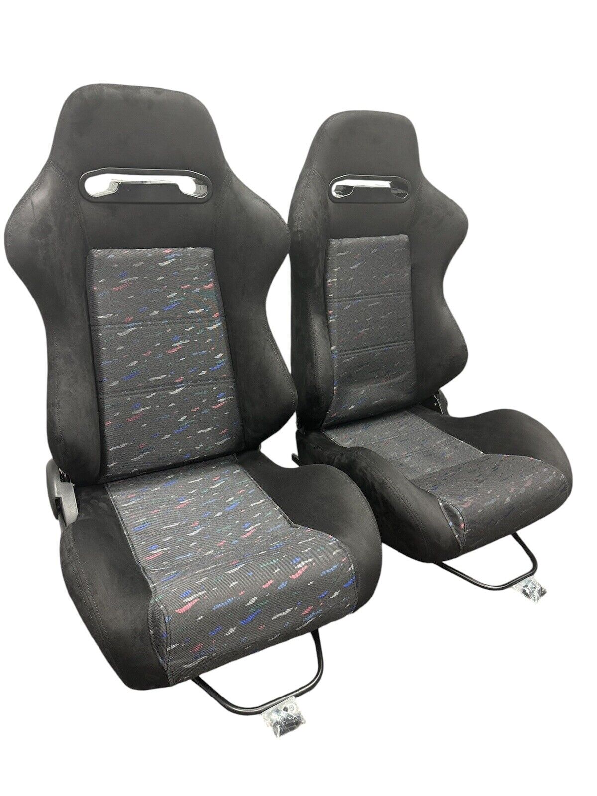 Reclinable slider seats for Recaro SR3 style Civic Integra DC2 EK9 EK EG ITR CTR by JackSpania Racing, showing adjustable seat features.