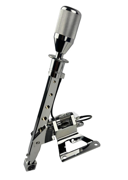 Polished billet race spec B Series D Series shifter box lockout for Integra and BMW transmission parts by JackSpania Racing.