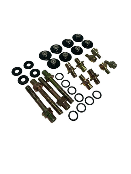 Low profile engine valve cover washer bolt for Honda Acura B Series B16 B18 engines, by JackSpania Racing, in a close-up view.