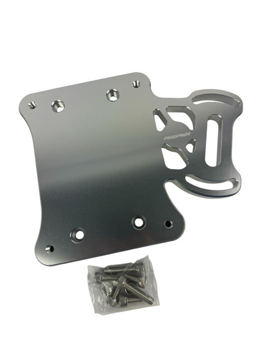 JackSpania Racing billet staging brake mounting plate for B Series, J Series, TSX, Accord, and AWD shifter boxes, transmission parts.