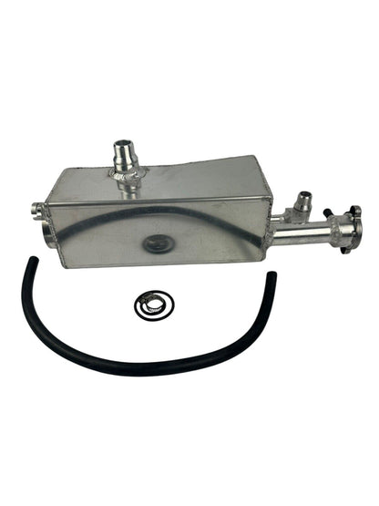 Aluminum coolant reservoir tank for BMW E46 E53 E83 323i 325i 328i 330i M52 M54 engine, by JackSpania Racing
