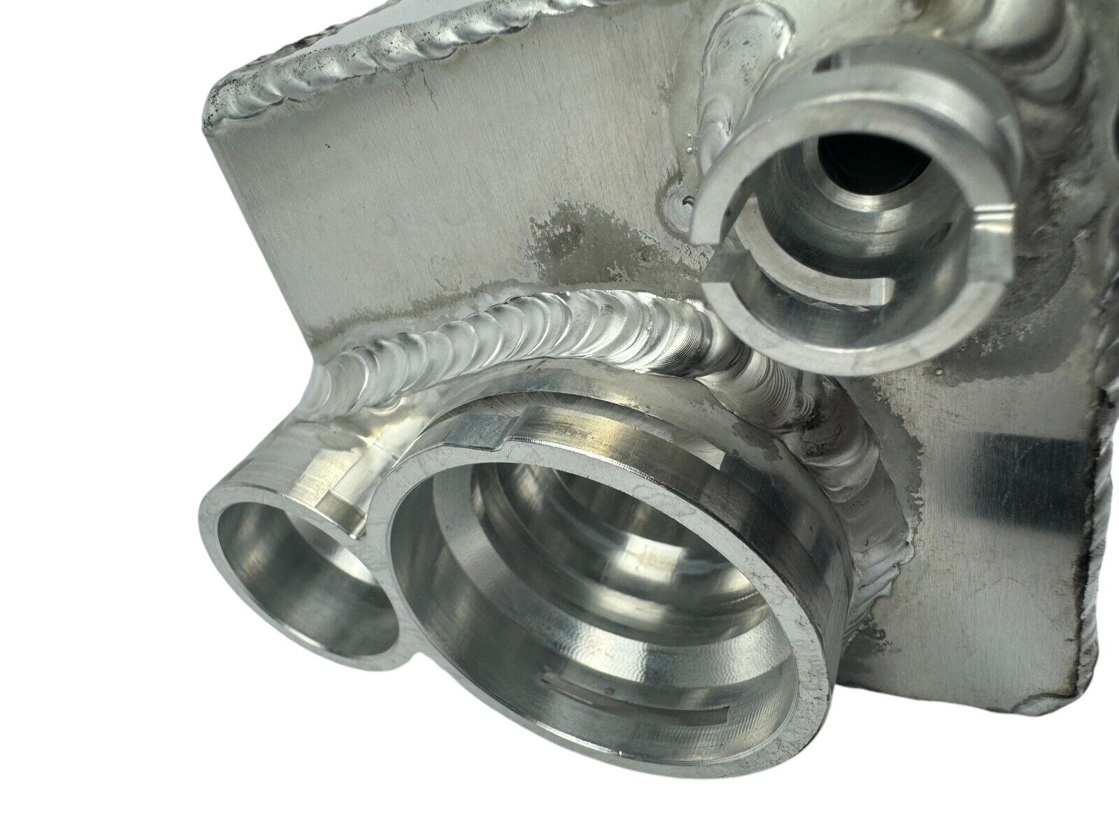 Aluminum coolant reservoir tank for BMW E46 E53 E83 323i 325i 328i 330i M52 M54 engine, by JackSpania Racing.