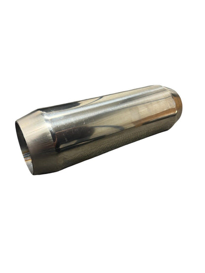 JackSpania Racing stainless steel universal performance mufflers with 2.5" and 3" inlet and outlet, automotive exhaust resonator.