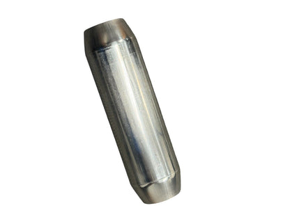 Universal JackSpania Racing stainless steel exhaust mufflers with 2.5" to 3" inlet and outlet for performance exhaust systems.