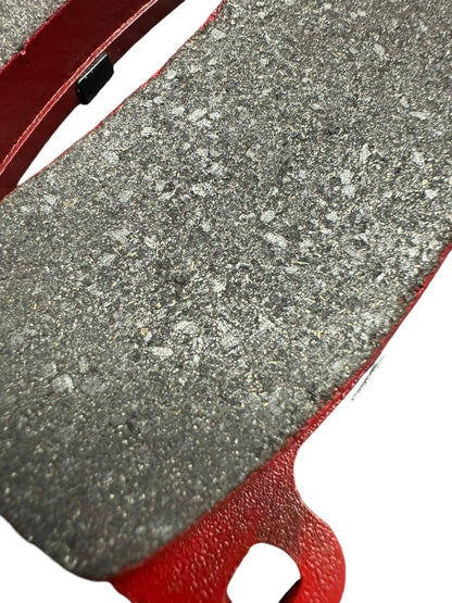 Set of four JackSpania Racing Super Street upgraded ceramic brake pads for interior brake system, featuring high-performance design.