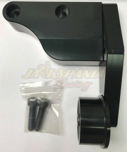 JackSpania Racing billet H22 timing belt tensioner with walk blocker for H series Prelude H2B H Swap engine parts.