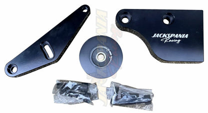 JackSpania Racing billet H22 timing belt tensioner with walk blocker for Honda H series Prelude H2B H swap engine parts.