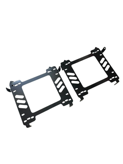 Steel seat base bracket for Honda Civic 06-11 Si, rail mount interior part by JackSpania Racing, shown in the image.