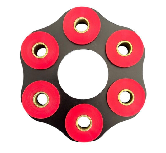 BMW E30 E36 E46 M3 transmission flex disc drive shaft with polyurethane mount, 96mm diameter, 