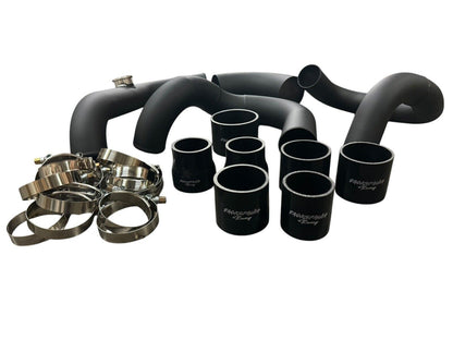 JackSpania Racing D & B Series intercooler piping kit for Honda Civic EG EK DC2 B16 B18 B20 GSR Si engine, showing piping components.