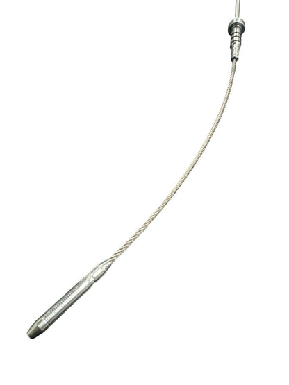 JackSpania Racing billet B Series oil dipstick for Honda and Acura B16 B18 VTEC engine parts, showing the metal dipstick with engraved markings.