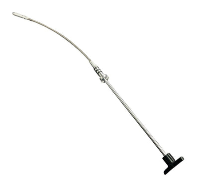 JackSpania Racing billet B Series oil dipstick for Honda Acura B16 B18 VTEC engine parts, showing the metal dipstick and engraved markings.