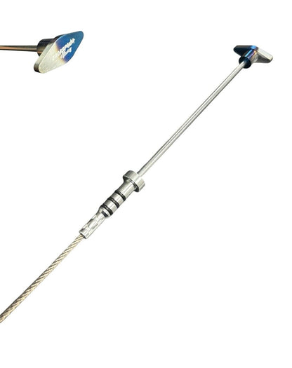Billet B Series oil dipstick for Honda Acura B16 B18 VTEC engine from JackSpania Racing, showing the metal dipstick with engraved markings.