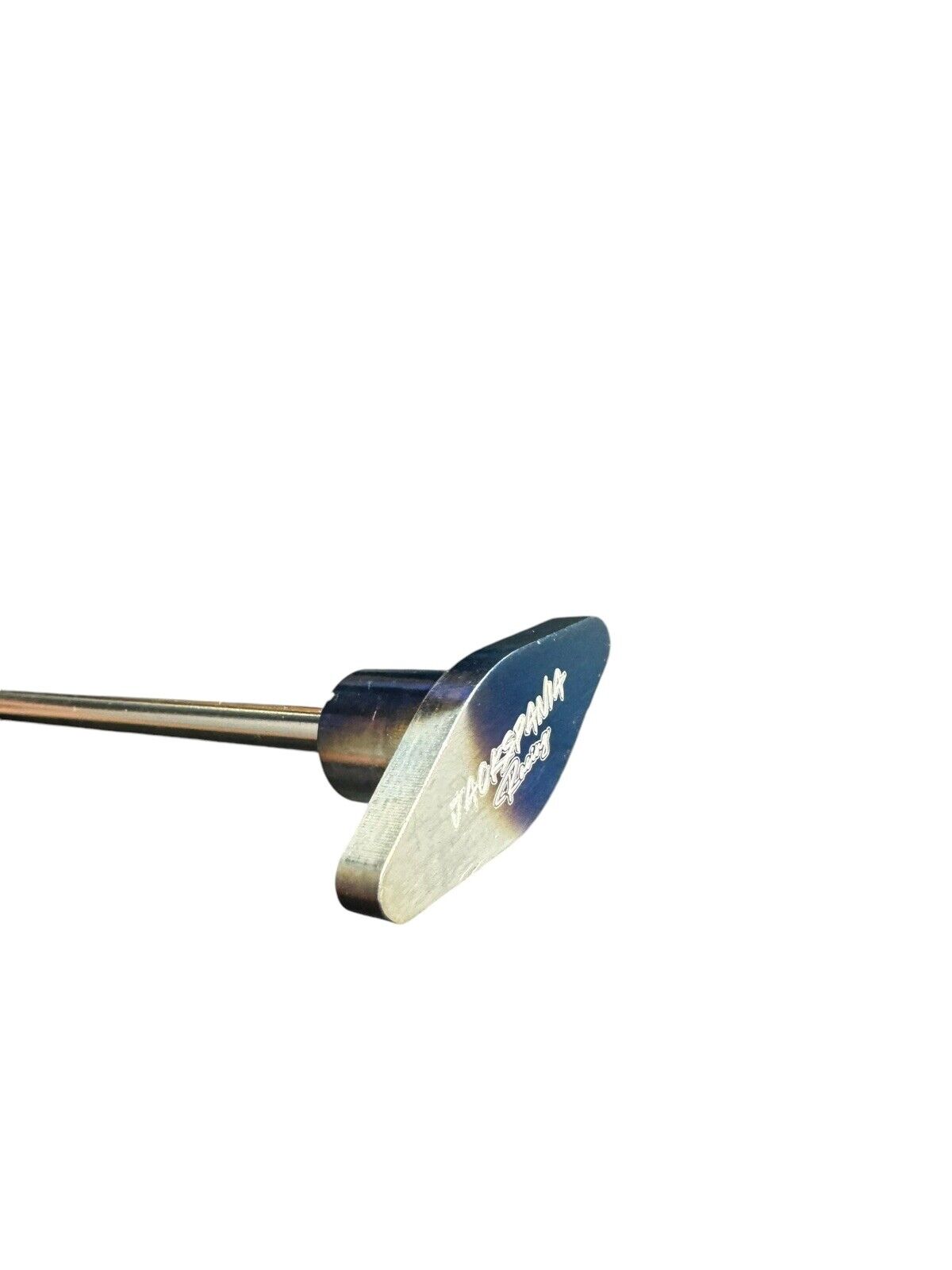 JackSpania Racing billet B Series oil dipstick for Honda Acura B16 B18 VTEC engine parts, showing the metal dipstick with engraved markings.