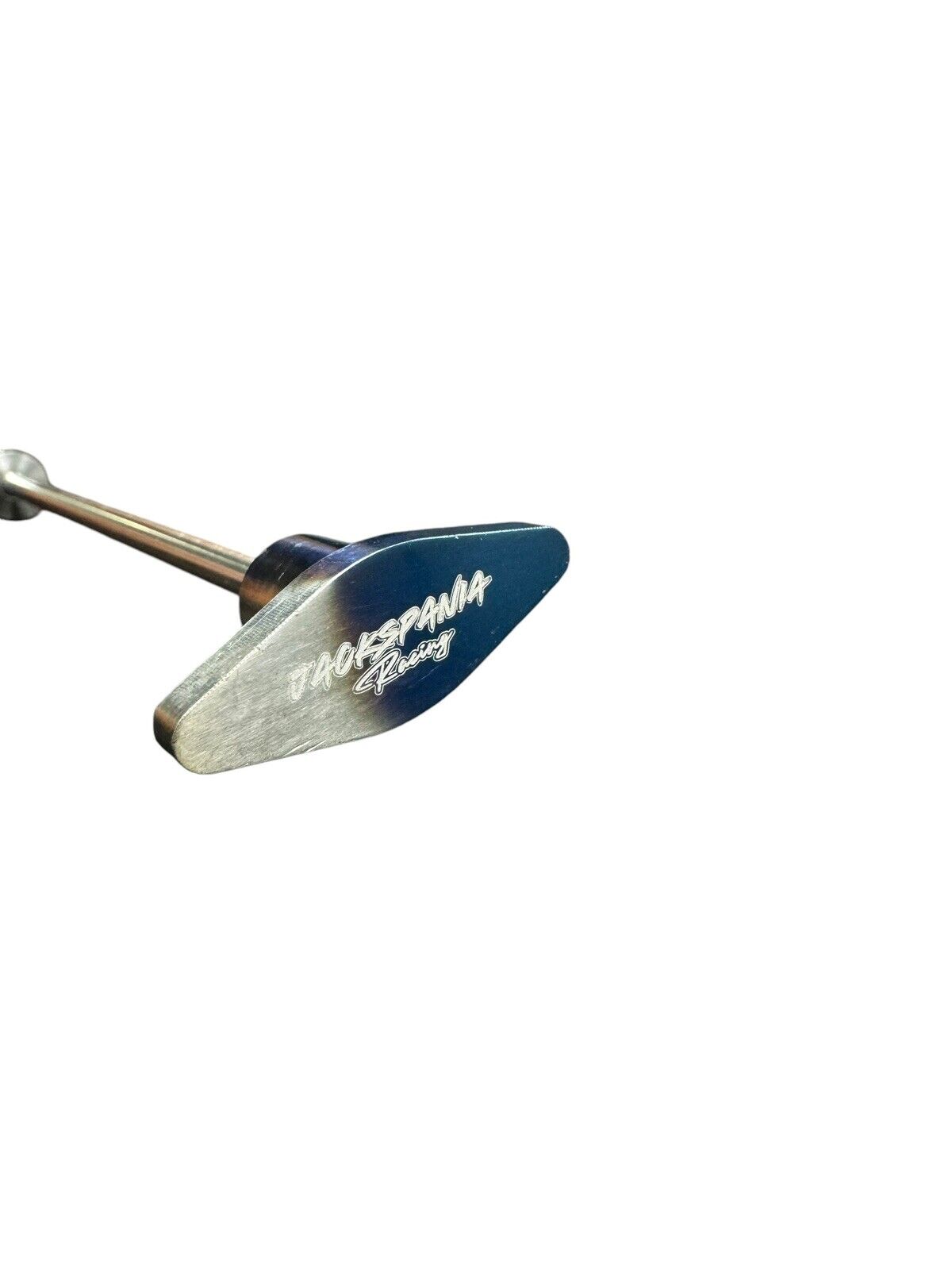 JackSpania Racing billet B Series oil dipstick for Honda Acura B16 B18 VTEC engine, showing the polished metal construction.