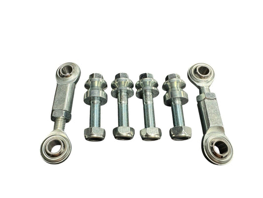 Adjustable sway bar spherical end links for Honda Civic and Integra models, JackSpania Racing suspension parts, 92-01 EK9.
