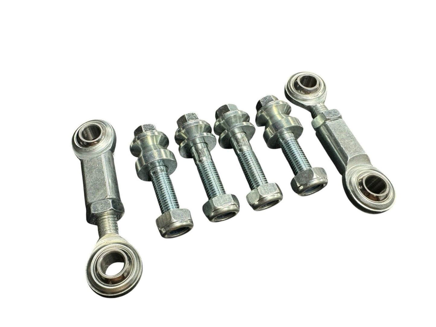 Adjustable sway bar spherical end links for Honda Civic and Integra from JackSpania Racing, compatible with 92-01 models.