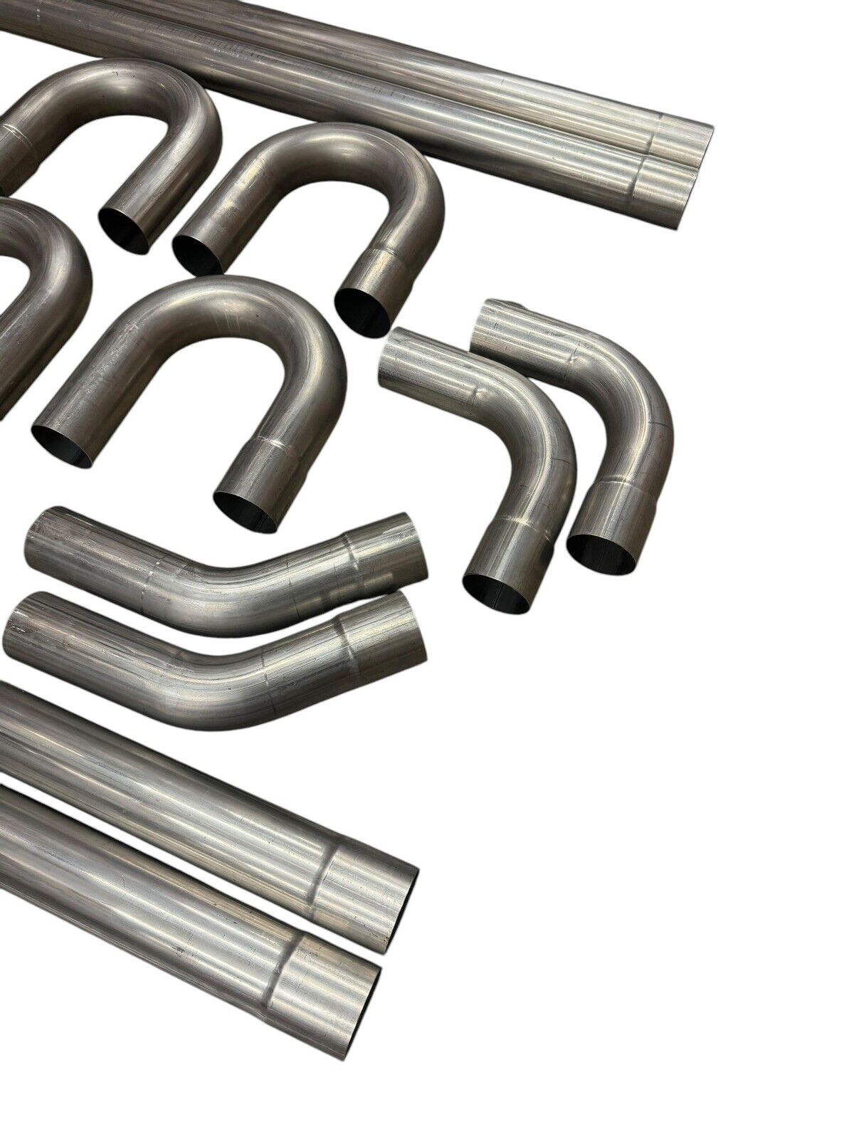 JackSpania Racing stainless steel exhaust manifold tubing, 3-inch straight and bent mandrel piping, 18 gauge SS exhaust parts