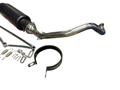 Full Exhaust Muffler Pipe For Honda Ruckus Zoomer GY6 125cc 150cc Stainless 51mm