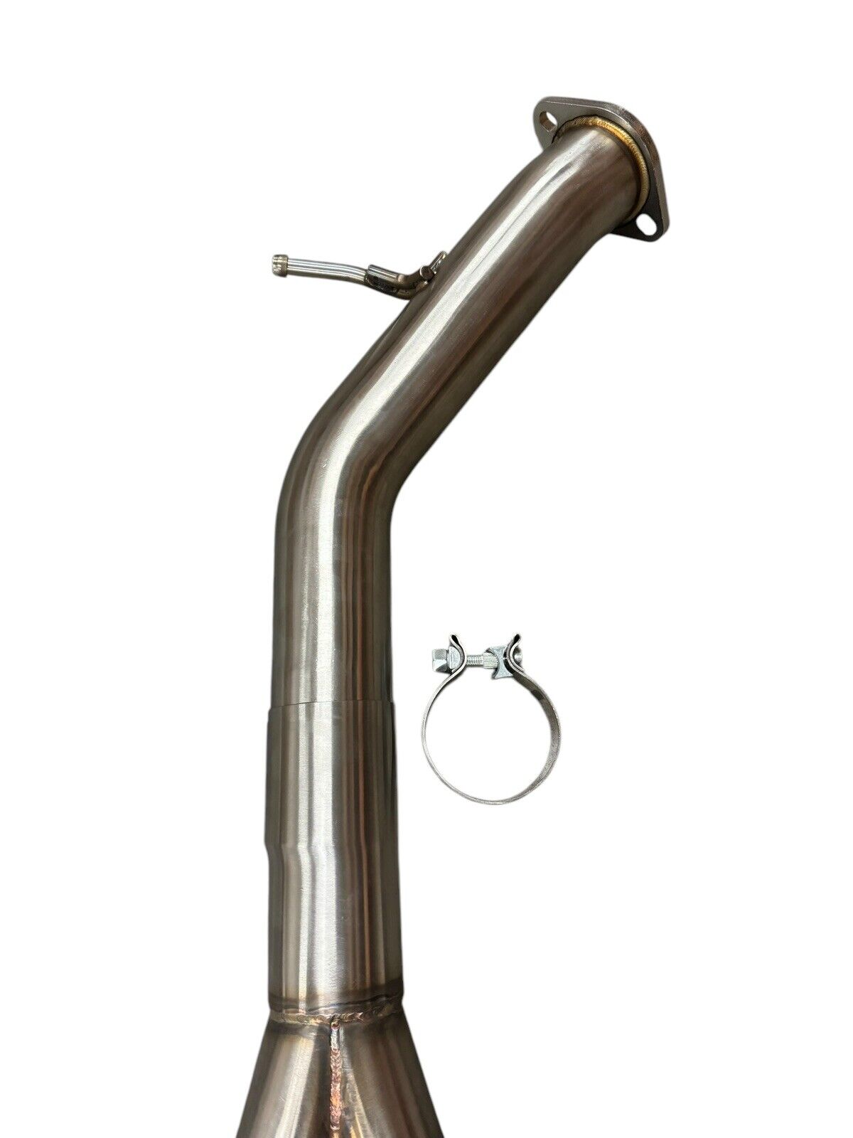 Stainless steel axle back exhaust for Hyundai Elantra GT and i30, manufactured by JackSpania Racing, shown installed on vehicle.