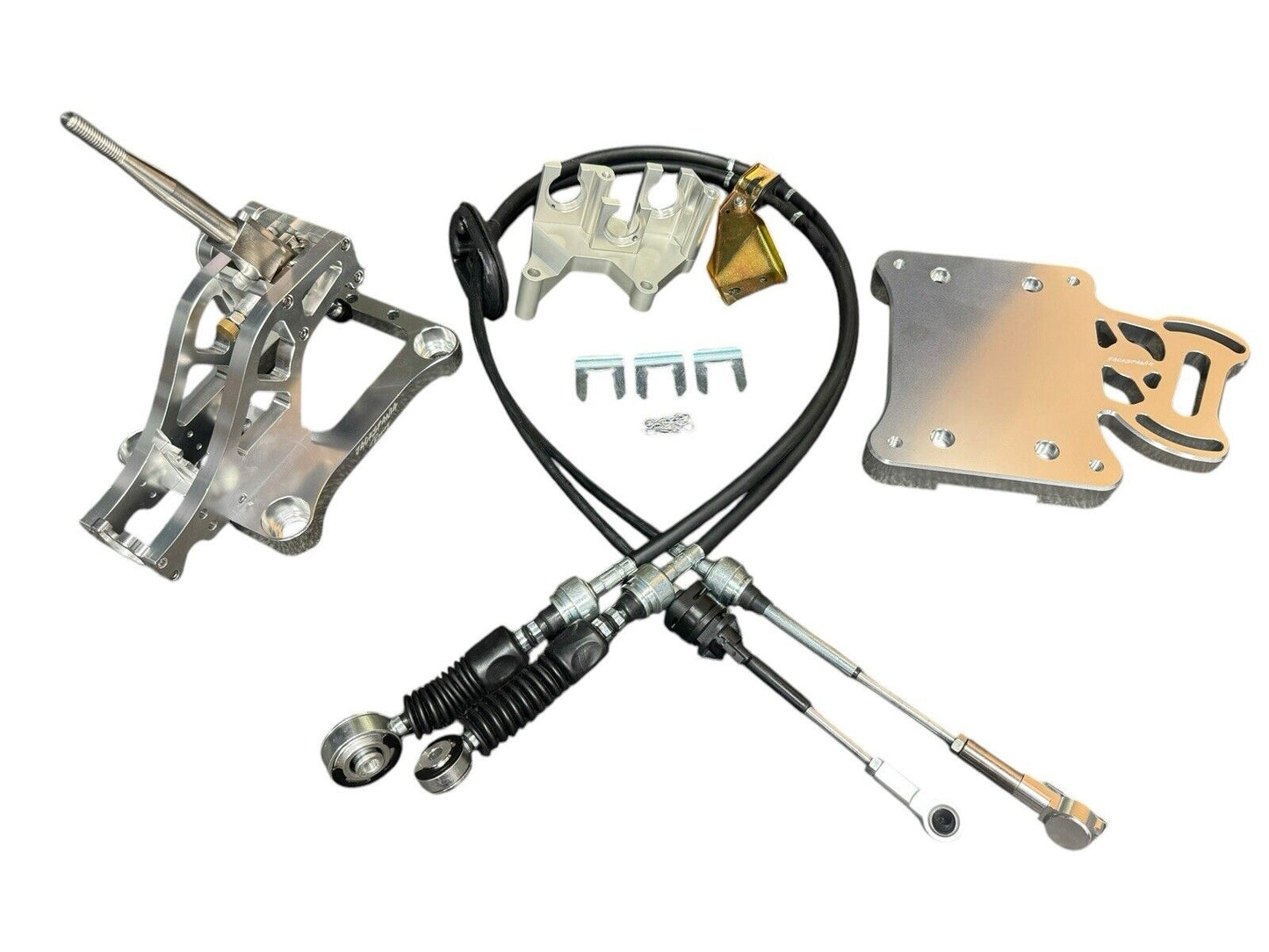 JackSpania Racing shift box cables and trans staging plate for J series J32 J35 J swaps in Honda Civic and Integra Si transmission parts