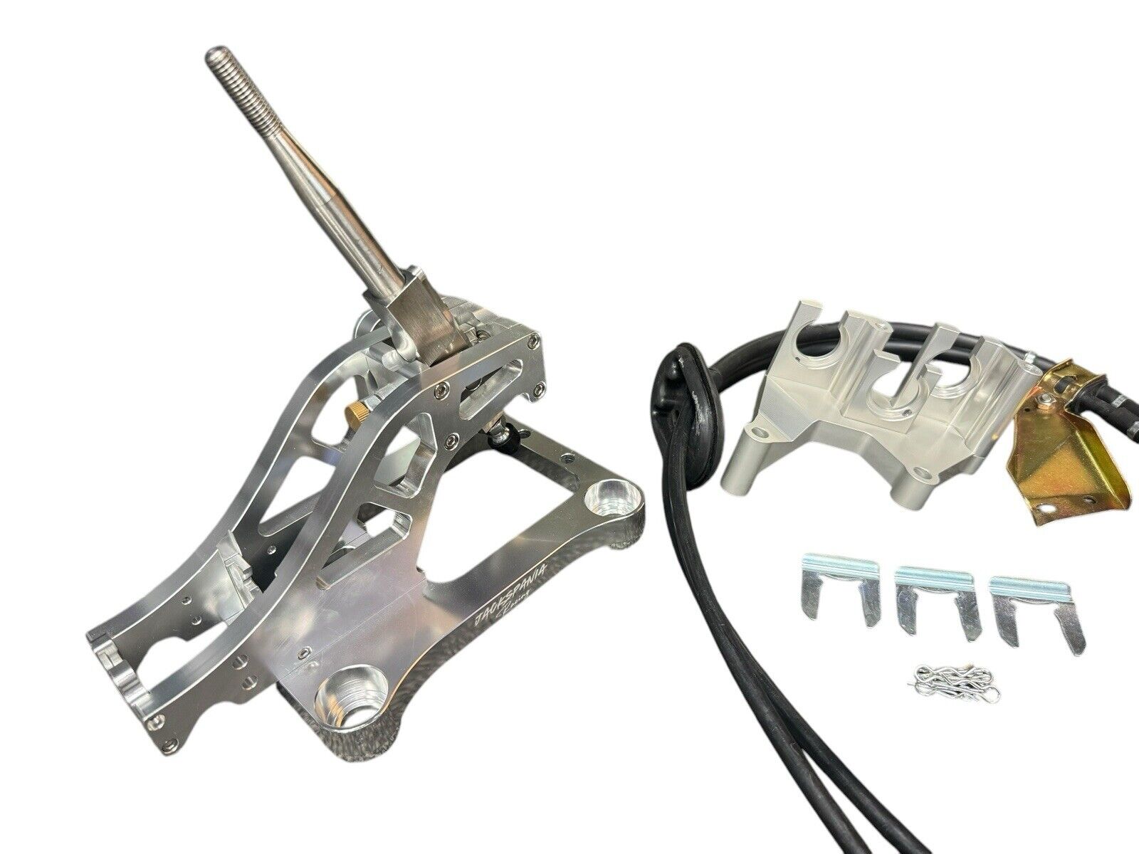 JackSpania Racing shifter shift box cables and trans staging plate for J Series J32 J35 J swap Civic and Integra Si transmission parts
