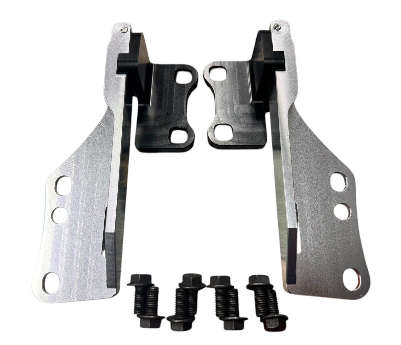 JackSpania Racing billet quick hood hinge release latch bracket for Nissan 240SX S14 engine hood, durable and precision-crafted.