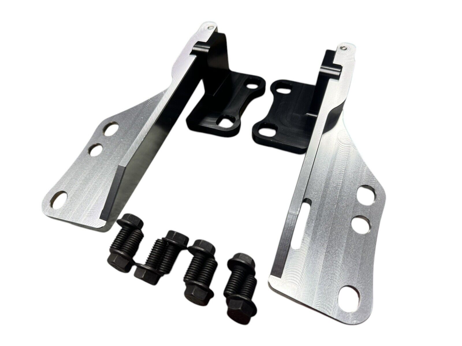 JackSpania Racing billet quick hood hinge release latch bracket for Nissan 240SX S14 engine hood, durable metal construction.