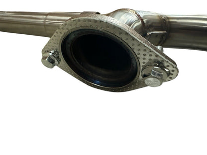 Steel dual wall exhaust tips for Subaru BRZ and Toyota GR86 2022+ with 2.5-inch axle back exhaust, by JackSpania Racing.