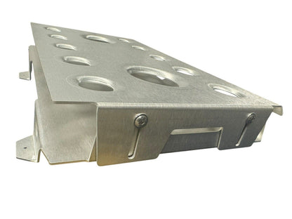 Honda ECU PDM accessory mount tray with shock absorbers by JackSpania Racing, designed for engine part installation.