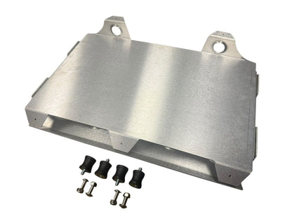 JackSpania Racing ECU PDM accessory mount tray with shock absorbers for Honda B D K engines, engine parts and mounting solution