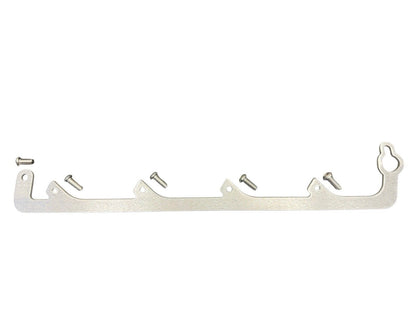 JackSpania Racing D Series D17 coil pack spark plug adapter bracket for D16 engine parts, shown mounted on engine.