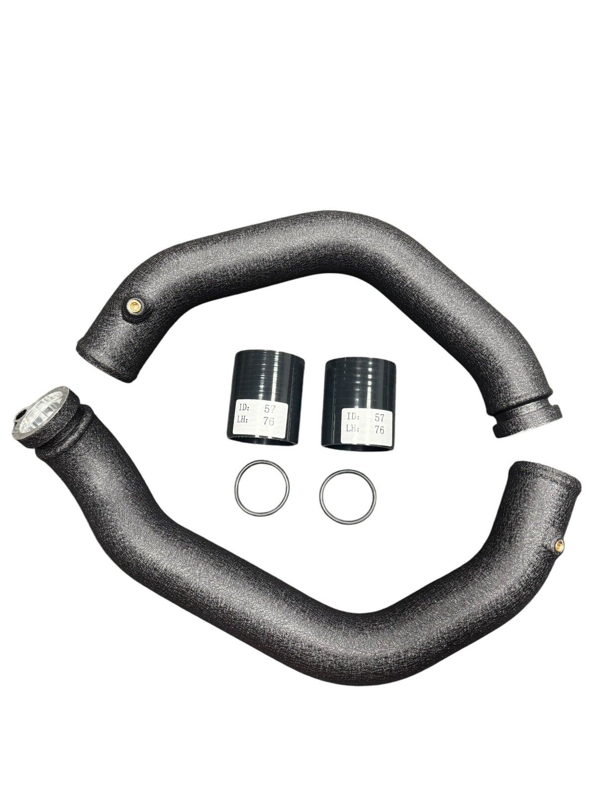 JackSpania Racing charge pipe upgrade kit for BMW M3, M4, M2 Competition F80 F82 F87 S55 engine parts, metal and silicone components