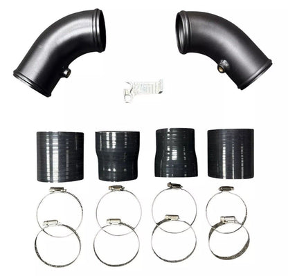 High flow turbo charge pipe upgrade kit for BMW F10 F12 F13 M5 M6 2012-2016, engine parts by JackSpania Racing