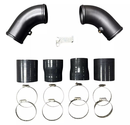High flow turbo charge pipe upgrade kit for BMW F10 F12 F13 M5 M6 2012-2016, engine parts by JackSpania Racing