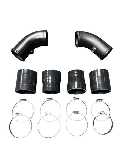 High flow turbo charge pipe upgrade kit for BMW F10 F12 F13 M5 M6 engine, manufactured by JackSpania Racing.
