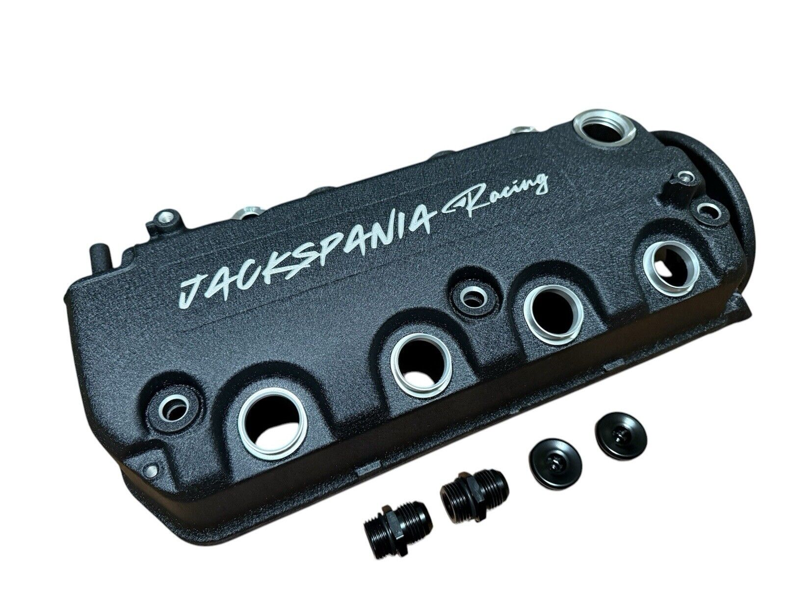 Vented D Series valve cover for Honda SOHC VTEC engines, compatible with D15, D16, D16Y7, D16Y8, D16Z6, by JackSpania Racing
