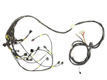 JackSpania Racing K20 K24 FT450 fuel tech engine harness for Honda Acura K-series swap, showing wiring and connectors.