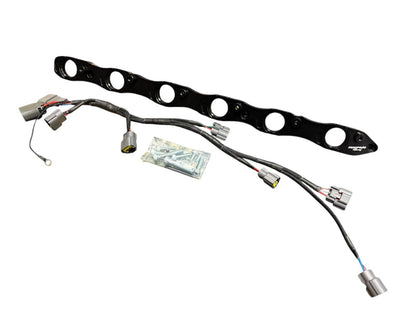 JackSpania Racing VR38 twin cam ignition coil conversion kit for Nissan RB R32 GTR engine parts, showing the coil components.