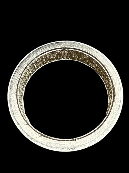 JackSpania Racing universal donut exhaust gasket in 2, 2.5, or 3-inch sizes, showing the gasket's round shape and dimensions.