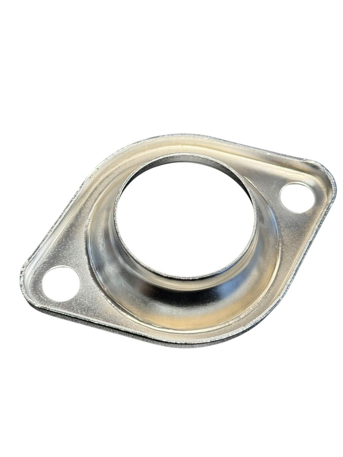 Universal 2.5-inch manifold flange for JDM ITR exhaust systems, shown with a Civic Integra EG EK compatible flange by JackSpania Racing.