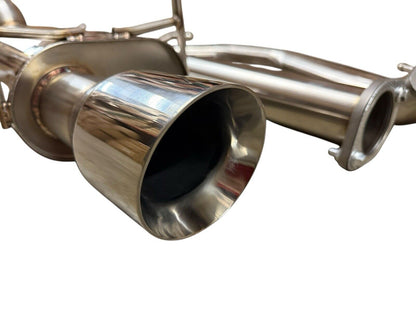 3-inch stainless steel catback exhaust muffler for Honda Civic 92-00, 2 and 4-door EX, by JackSpania Racing.