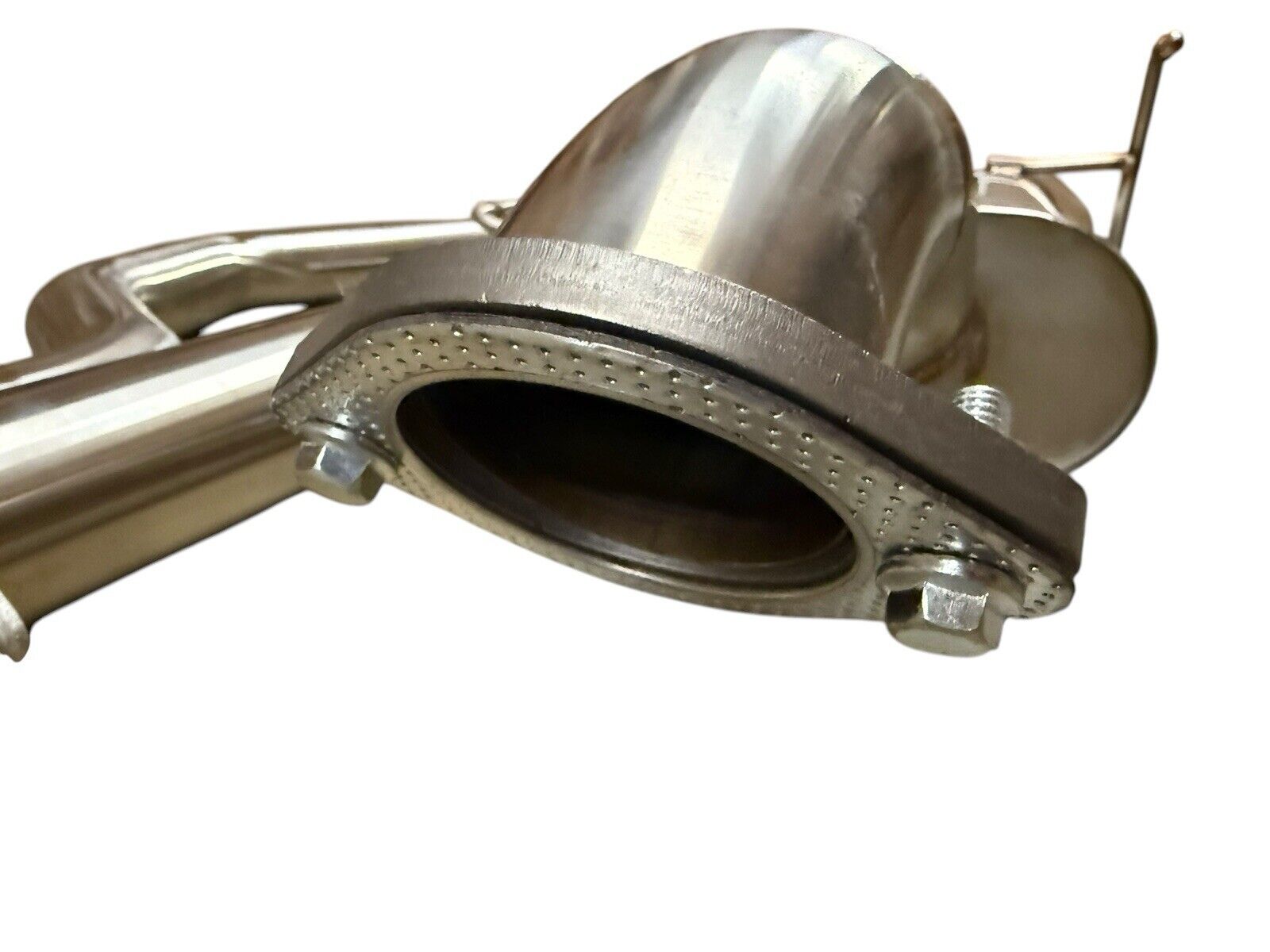 Stainless steel 3-inch catback exhaust muffler for Honda Civic 92-00 2 & 4 door EX by JackSpania Racing, visible with polished finish.