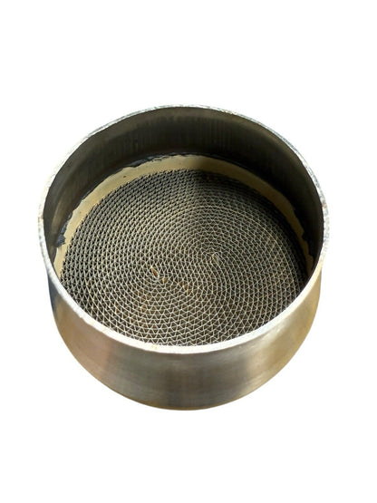JackSpania Racing 3-inch high flow weld-on catalytic converter with 200 cell performance ceramic core, made of durable 304 steel.